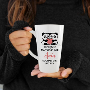 Kubek do kawy z nadrukiem dla ukochanej - Jesteś moim szczęściem!