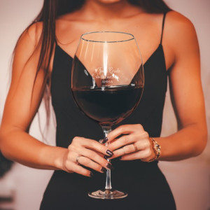 Kieliszek do wina MEGA XXL (3,2l) z grawerem dla świadkowej - Team bride