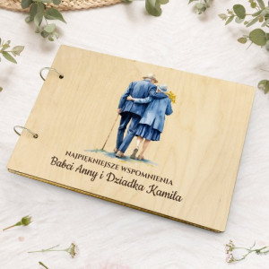 Album na zdjęcia z nadrukiem dla babci i dziadka - Piękne chwile