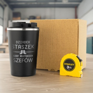 Kubek termiczny z grawerem i miarką Stanley dla dziadka - Szef dziadek