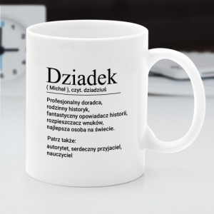 Kubek z nadrukiem dla dziadka - Z definicji najlepszy