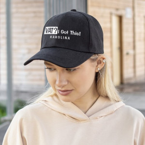 Czapka z daszkiem i nadrukiem dla księgowej - Vat się zgadza