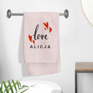 Ręcznik kąpielowy (70x140cm) z haftem dla niej - Rozkoszna kąpiel