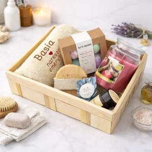 Zestaw SPA ze szczotką Lullalove® dla emerytki - Hurra emerytura!