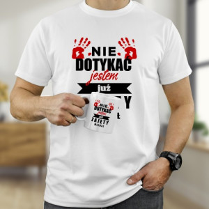 Koszulka Rozmiar S i kubek z nadrukiem dla chłopaka - Jestem już zajęty
