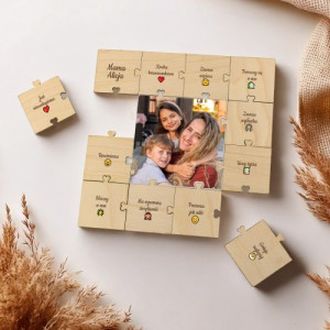 Puzzle ze zdjęciem dla mamy - Bezwarunkowa miłość