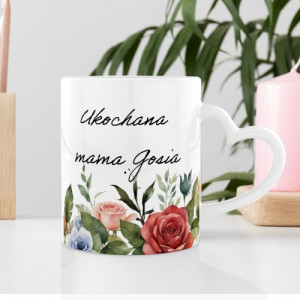 Kubek do kawy z nadrukiem dla mamy - Ukochana