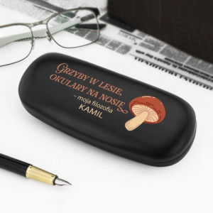Etui na okulary z nadrukiem dla grzybiarza - Leśna filozofia