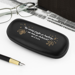 Etui na okulary z nadrukiem dla grzybiarza - Nie oceniaj
