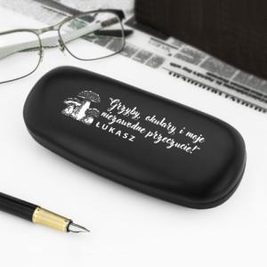 Etui na okulary z nadrukiem dla grzybiarza - Niezawodne przeczucie