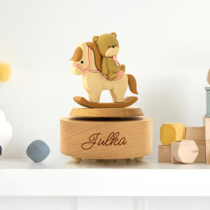 Pozytywka drewniana z grawerem dla dziewczynki - Melodia marzeń