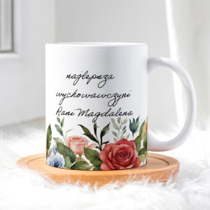 Kubek z nadrukiem dla wychowawczyni - Inspirująca mądrość