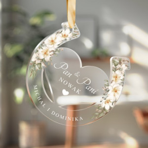 Podkowa na szczęście z nadrukiem dla pary - Fortuna w duecie