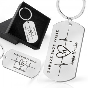 Nieśmiertelnik brelok z grawerem dla ukochanego - Przy Tobie