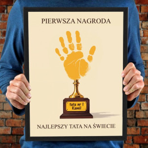 Plakat w ramce (30x40 cm) dla taty - Nie ma lepszego