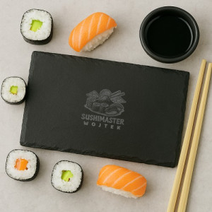 Talerz do sushi z grawerem dla sushi mastera - Talerz zen