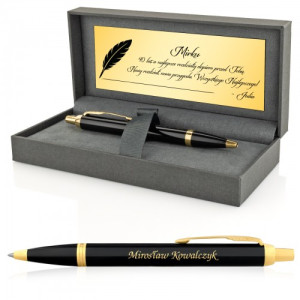 Długopis Parker IM Czarny GT z grawerem na 40 urodziny - Nowy rozdział