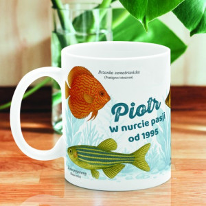 Kubek z nadrukiem dla akwarysty - W nurcie pasji