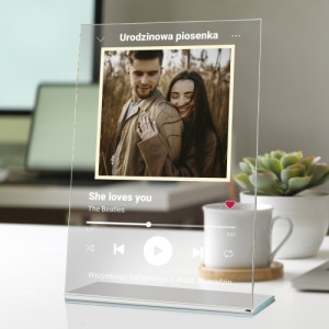 Statuetka ze zdjęciem na 25 urodziny dla niej - Melodia młodości