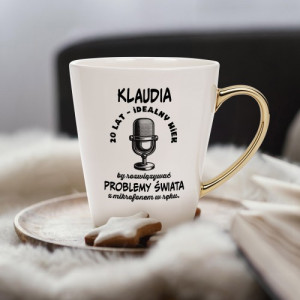 Kubek z nadrukiem na 20 urodziny dla youtuberki - Dożywotnia subskrypcja