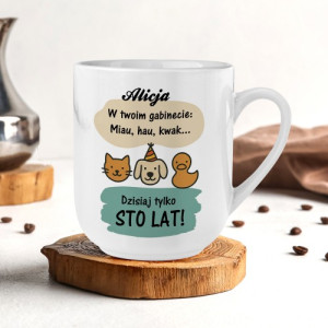 Kubek z nadrukiem dla weterynarza - Doktor łapka