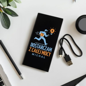 Powerbank 20000mah z nadrukiem dla kuriera - Na pełnym gazie