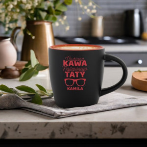 Kubek do kawy z grawerem dla taty - Doładowanie supertaty