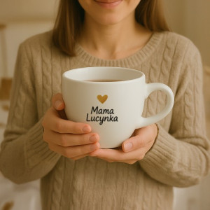 Kubek litrowy XXL z imieniem dla mamy - Kociołek herbaty