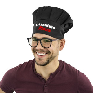 Czapka kucharska z nadrukiem dla pizzermana - Król pizzy