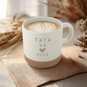 Kubek ceramiczny z grawerem dla taty - Etat tata