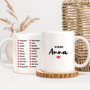 Kubek do kawy z nadrukiem dla nauczycielki - Edukacyjna energia