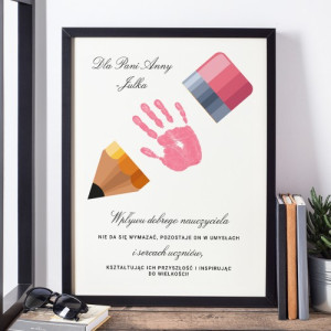 Plakat w ramce (30x40 cm) dla nauczyciela - Wpływ edukacji