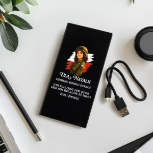 Powerbank 20000mah z nadrukiem dla żołnierki - Zapas energii