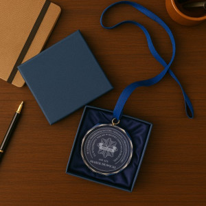 Medal z grawerem dla policjanta - Wzorowa służba