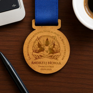 Medal z grawerem dla myśliwego 10 sztuk - Aktywny łowca