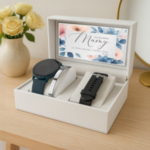 Zestaw biżuterii damskiej smartwatch i bransoletka dla mamy - Moc miłości