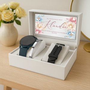 Zestaw biżuterii damskiej smartwatch i bransoletka dla żony - Wielki skarb