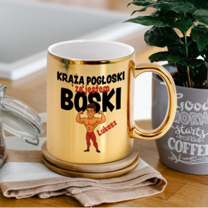 Kubek z nadrukiem złoty dla niego - Krążą pogłoski