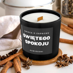 Świeca zapachowa z drewnianym knotem dla niej - Święty spokój