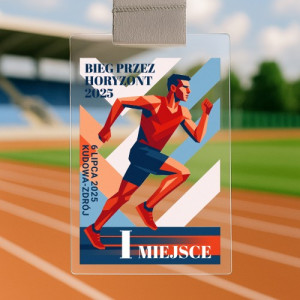 Medal sportowy z nadrukiem 10 sztuk - Zwycięski bieg