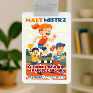 Medal dla dzieci z nadrukiem 10 sztuk - Radość z ruchu