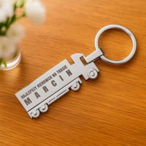 Brelok do kluczy ciężarówka z grawerem dla kierowcy - Mistrz trasy