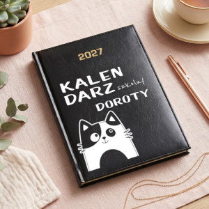 Kalendarz szkolny 2027 z nadrukiem dla ucznia - Plany geniusza