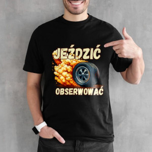 Koszulka męska z nadrukiem dla mechanika Rozmiar M - Przegląd szosy