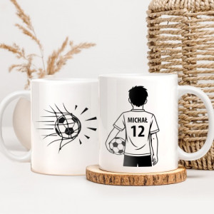 Kubek z nadrukiem na Dzień Chłopaka dla piłkarza - Na medal