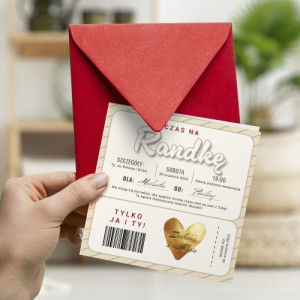 Kartka na dzień chłopaka - Voucher na randkę