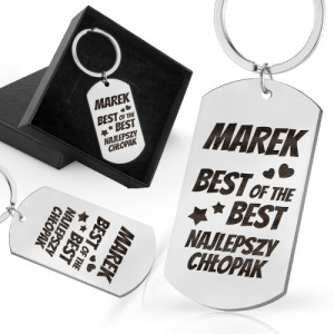 Nieśmiertelnik brelok z grawerem dla chłopaka - Best of the best