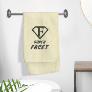 Ręcznik 50x100 z haftem dla faceta - Super Facet