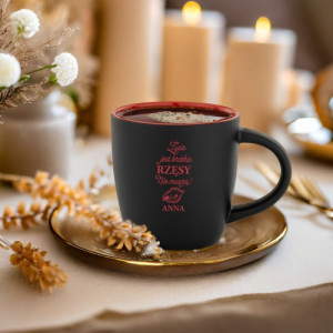 Kubek do kawy z grawerem dla stylistki rzęs - Długie piękno