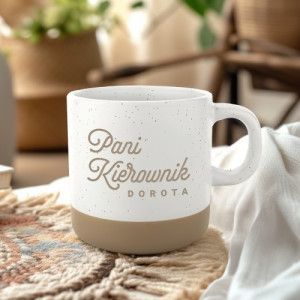 Kubek ceramiczny z grawerem dla kierowniczki - Pani Kierownik